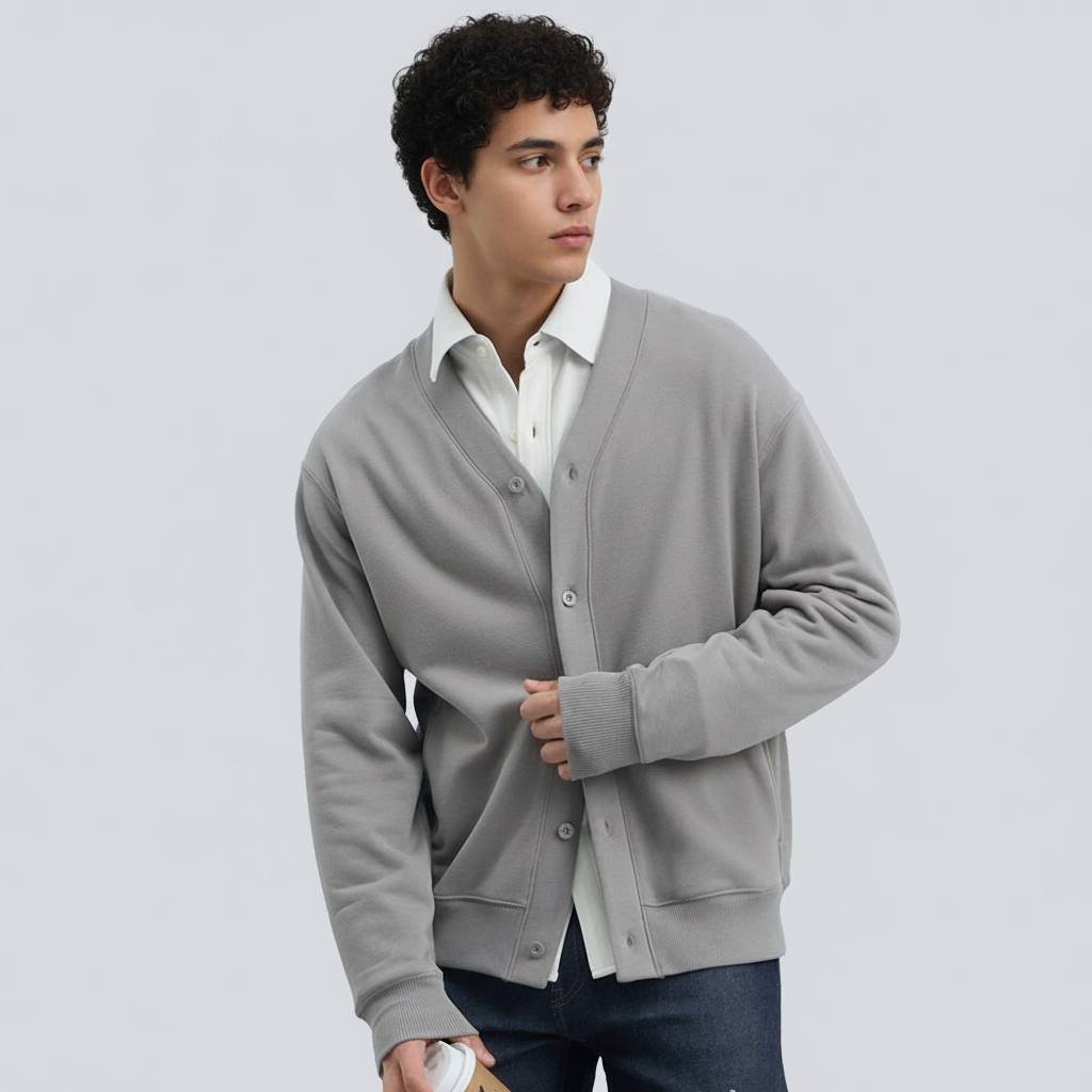 Men Button Outerwear